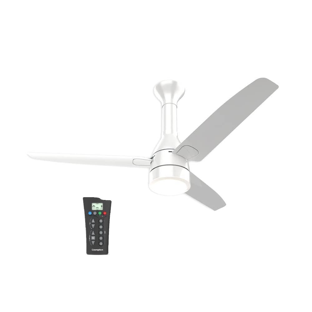 Crompton Energion Roverr Underlight 1200mm BLDC Ceiling Fan | Light Dimming Feature | Remote Control | 5 Years Warranty (Champagne Gold), Pack of 1