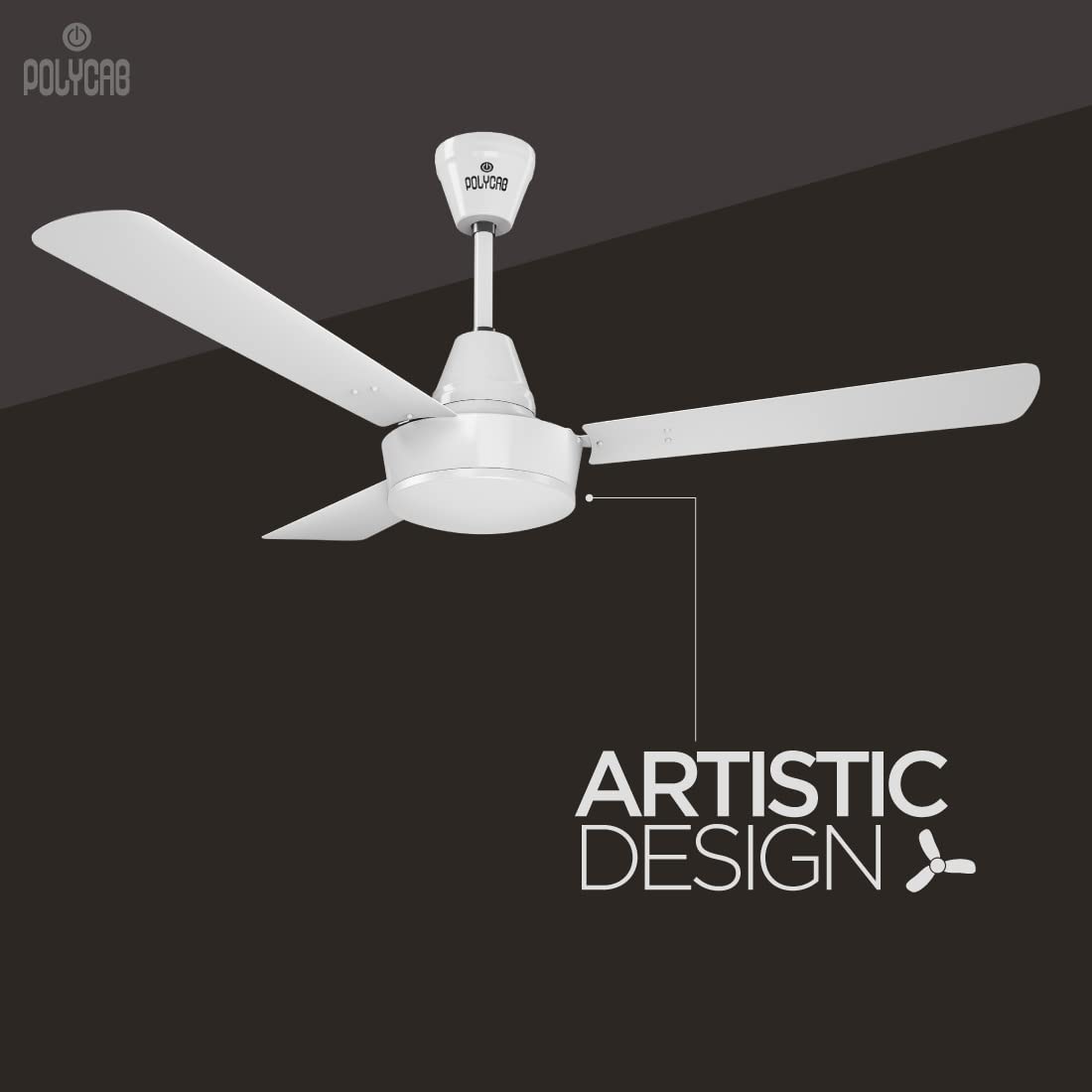 Polycab Superia SP02 Star Rated Premium BLDC 1200mm Ceiling Fan for home with Remote | Energy Saving, Clip-On Underlights, 100% Copper | 2-yr Warranty【Copper Rosewood】