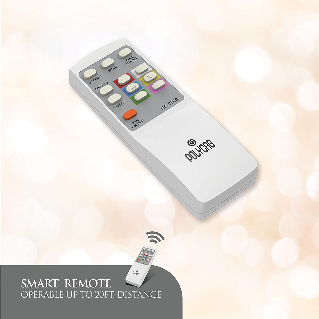 Polycab Superia SP02 Star Rated Premium BLDC 1200mm Ceiling Fan for home with Remote | Energy Saving, Clip-On Underlights, 100% Copper | 2-yr Warranty【Copper Rosewood】