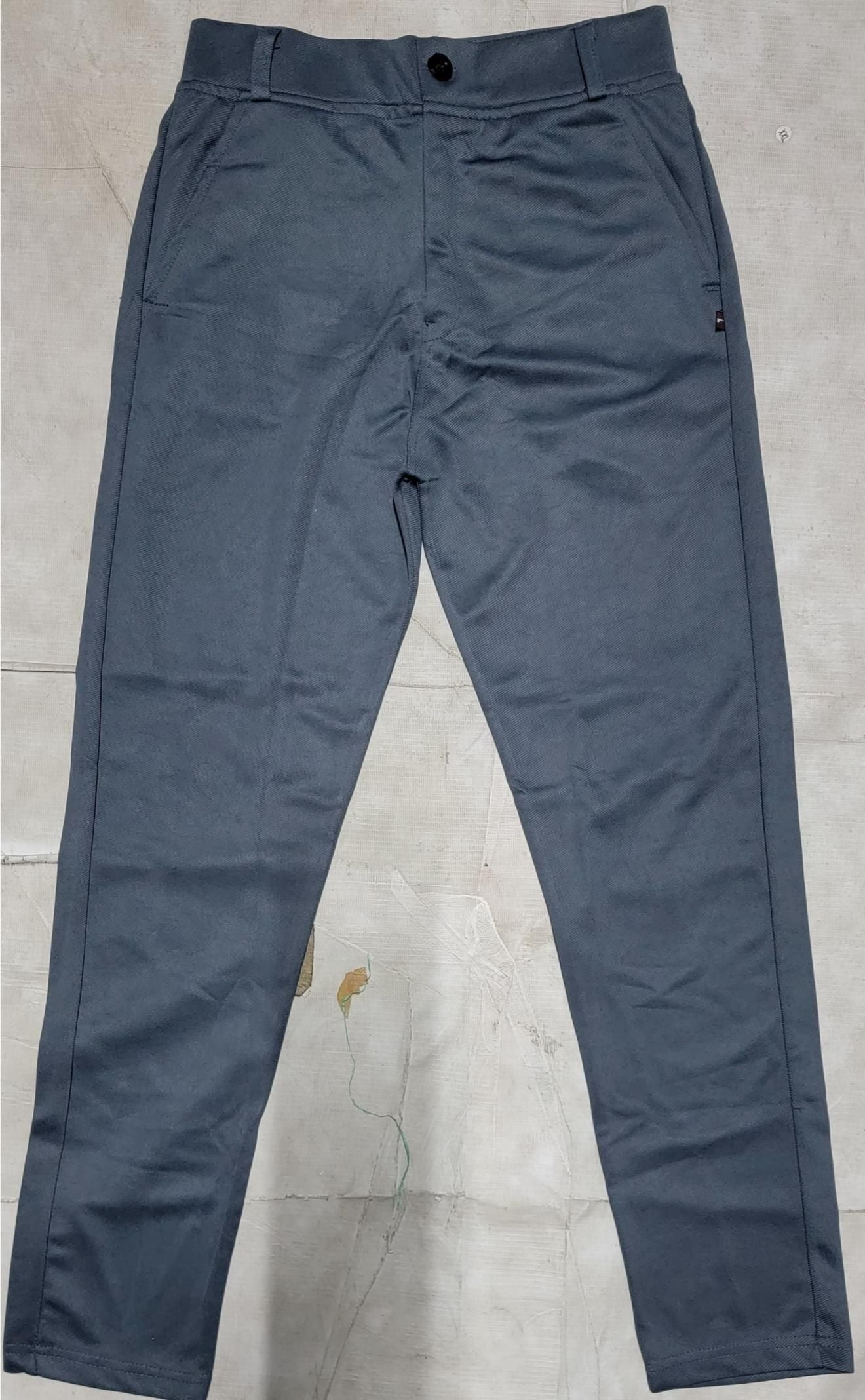 Polyester Blend Solid Slim Fit Mens Formal Trousers