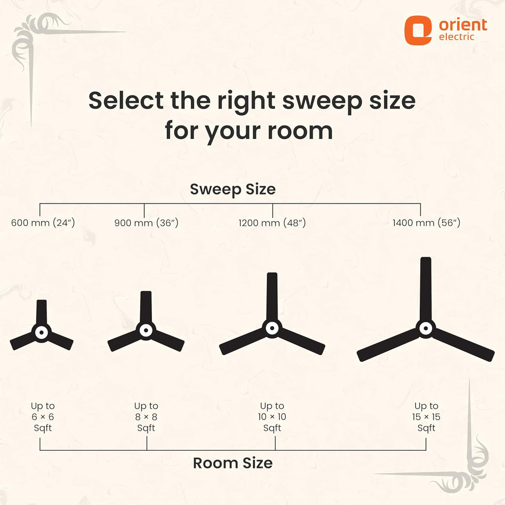 Orient Electric Subaris 1300mm Underlight Ceiling Fan with Remote | 100% Copper Motor | High Air Speed and Delivery | Antique Copper