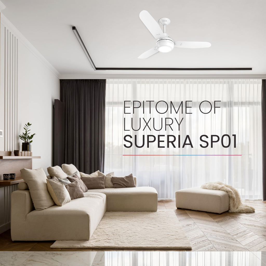 Polycab Superia SP02 Star Rated Premium BLDC 1200mm Ceiling Fan for home with Remote | Energy Saving, Clip-On Underlights, 100% Copper | 2-yr Warranty【Copper Rosewood】